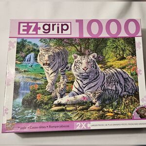 1000 Piece Puzzle, XL, Tiger, EZ Grip